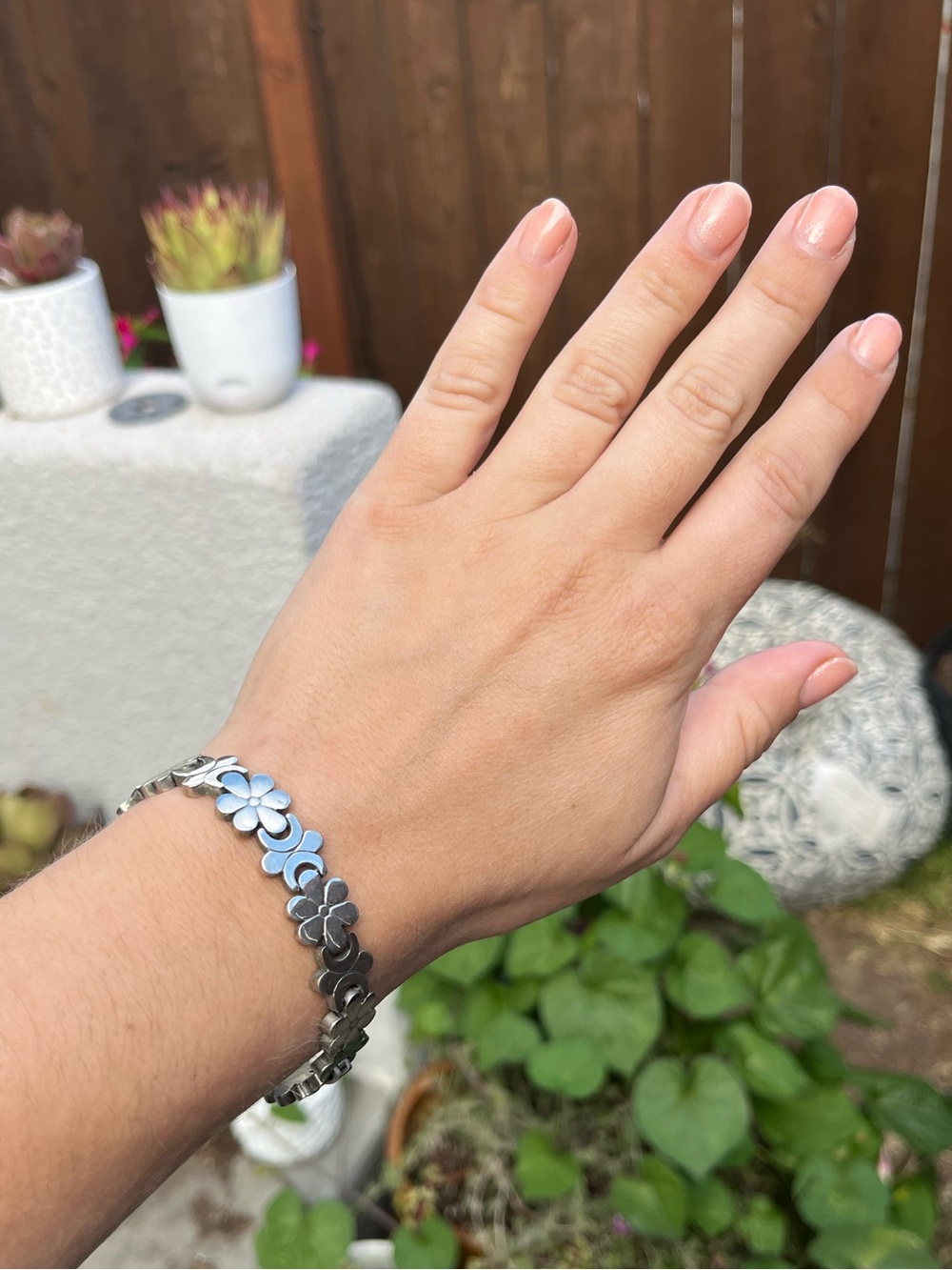 Sterling Silver 925 - Y2K Flower bracelet